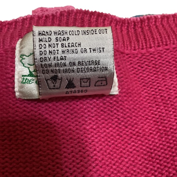 The Quacker Factory Womens Heart Sequin Cardigan Pink White Sweater 1X - Picture 10 of 15